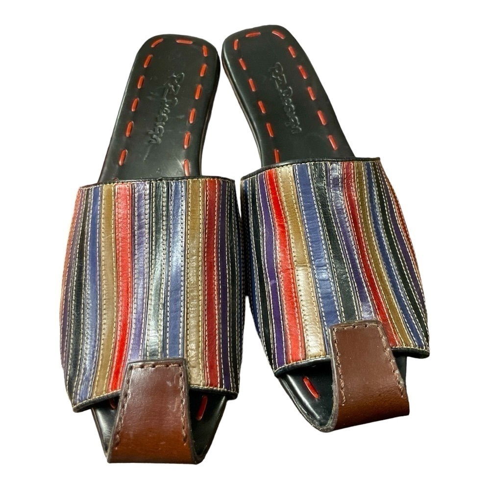 Vintage All Leather Mules By Upscale RZ Design size 10 - Picture 2 of 11